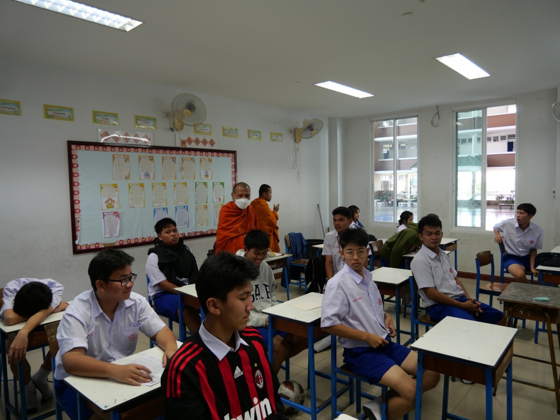 การสอบธรรมศึกษา วัดความรู้ทางพระพุทธศาสนาสำหรับนักเรียนโรงเรียนเจี้ยนหัว ปี2568